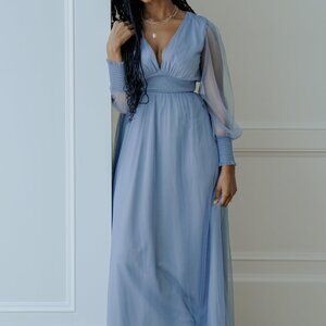 NWT Baltic Born Layla Tulle Maxi Dress | Whisper Blue Size 3XL3XL